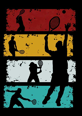 Vintage Tennis Geschenk