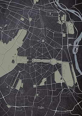 Delhi Downtown Map