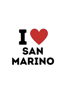 I Love San Marino Simple