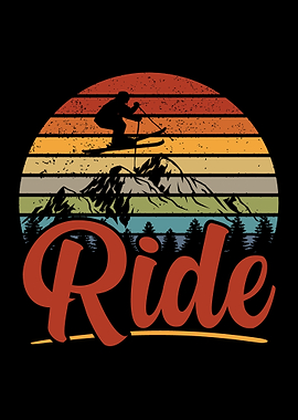 Skiers Ski Winter Gift