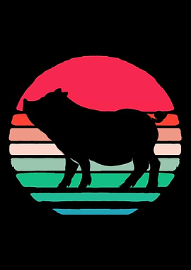 Pig Lover Retro Vintage