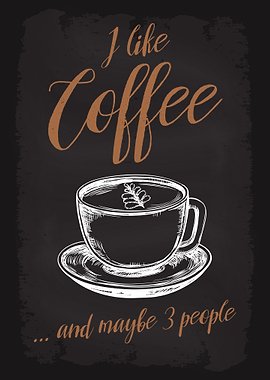 I like Coffee and 3 people