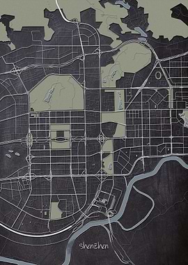 Shenzhen Downtown Map