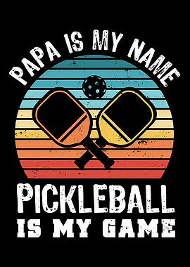 Funny Papa Pickleball Gift