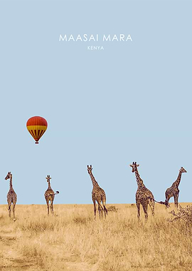 Maasai Mara Kenya Artwork