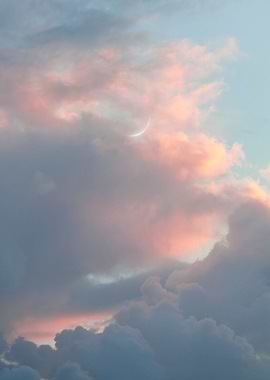 Crescent Moon at Sunset