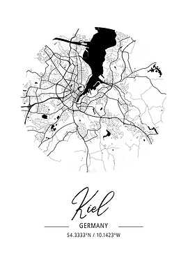 Kiel Area City Map