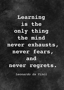 Leo da Vinci Quote D001