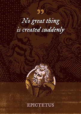No great thing is created