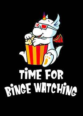 Binge Watching Cute Dragon