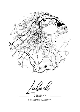 Lbeck Area City Map
