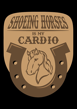 Farrier Shoeing Horses