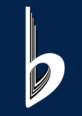 FLAT MUSIC NOTE BLUE