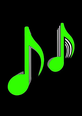 DOUBLE NOTE BLACK GREEN