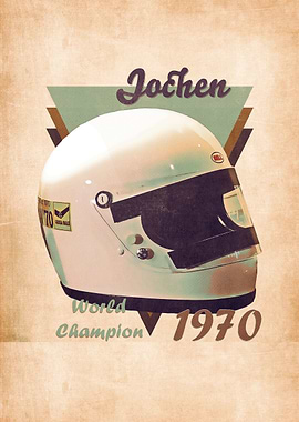 Jochen Rindt helmet retro