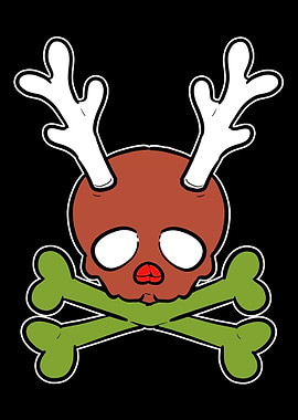 Reindeer Skull Reindeer Fa
