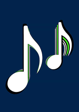 DOUBLE NOTE BLUE WHITE