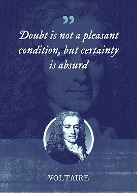 Doubt is not a pleasant