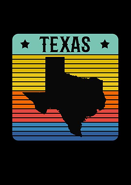 Texas Vintage Retro Style