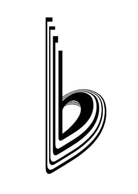 FLAT MUSICAL NOTE BLACK