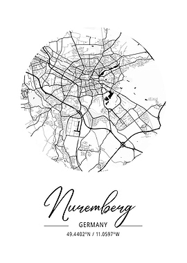 Nuremberg Area City Map
