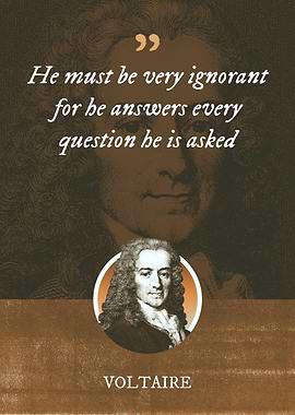 He must be very ignorant