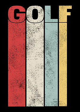 Golfer Golf Retro Golfing