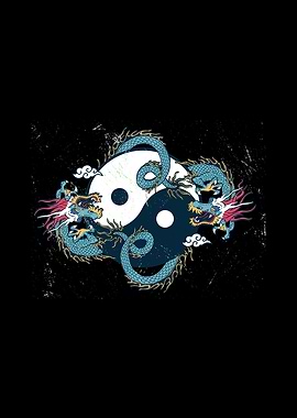 Ying And Yang Dragons