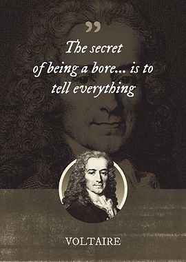 The secret of being a bore