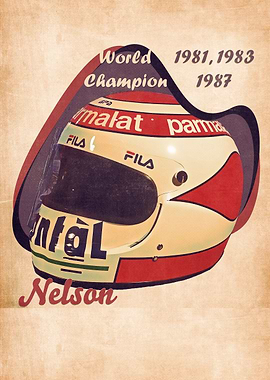 Nelson Piquet helmet