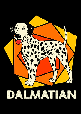 Dalmatian Colorful Dog