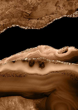 Brown Gold Agate Textu 13