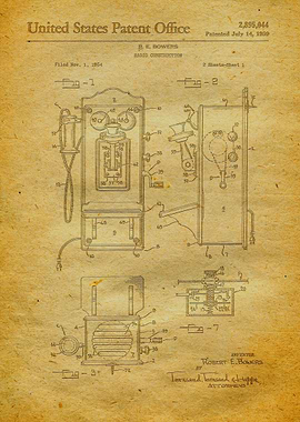 20 Vintage Telephone Pate
