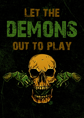 Demon Skull Gothic Devil