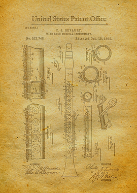 13 Clarinet Patent 1894