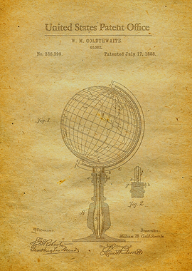 18 World Globe Patent 188
