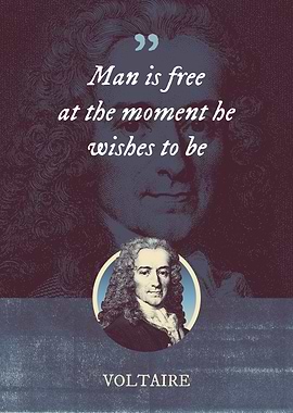 Man is free at the moment