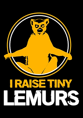 Lemur Raise Tiny Monkey