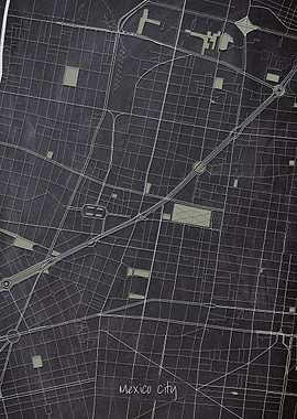 Mexico City Downtown Map