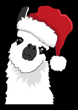 Christmas Llama Funny Sa