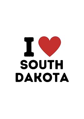 I Love South Dakota Simple