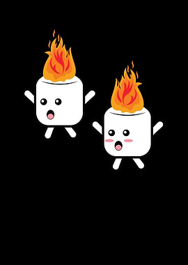 Funny Camping Marshmallow