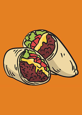 Double Tacos Drawing