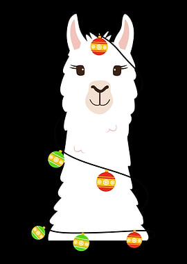 Christmas Llama Funny Al