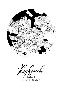 Reykjavik Area City Map