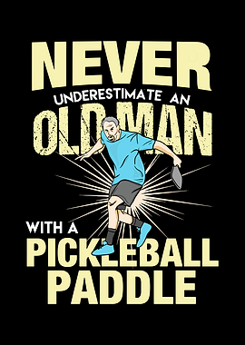 Old Man With A Pickleball