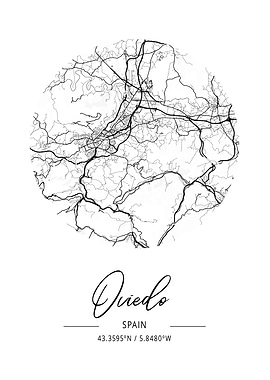 Oviedo Area City Map