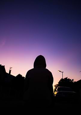 Sunset taken in the back