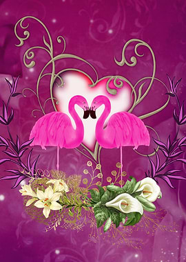 Flmingo in love