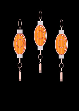 Japanese lanterns art